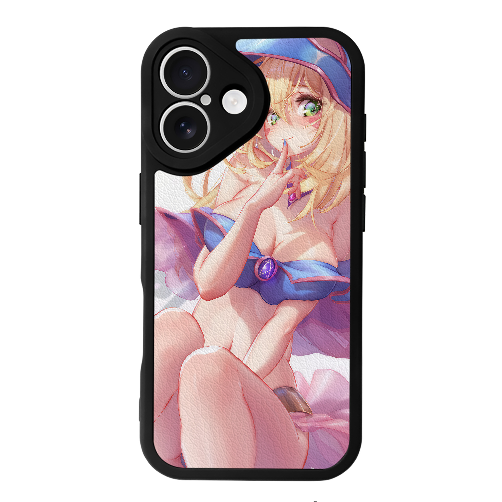 （画像用） 遊☆戯☆王 Yu-Gi-Oh! 【iPhone 16シリーズ対応】シリコンスマホケース（レザー調） 材質：シリコン